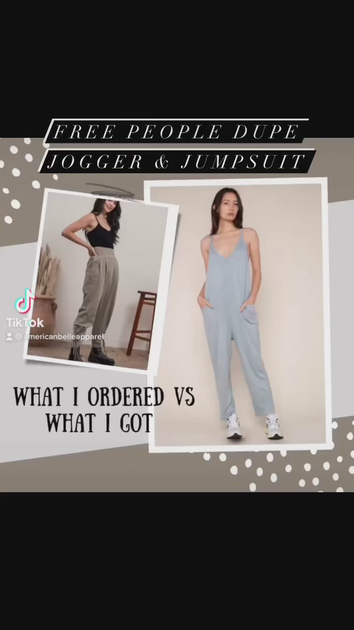 Long jumpsuit with modal and pockets